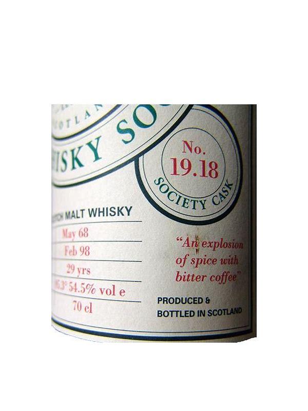 Glen Garioch 1968 SMWS 19.18 An explosion of spice with bitter coffee