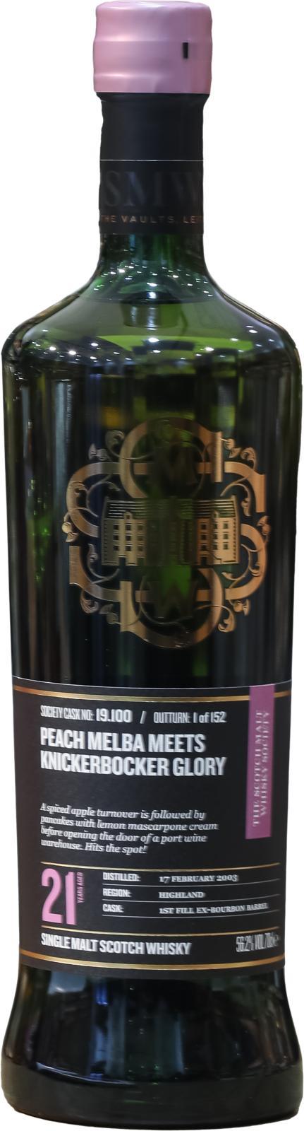 Glen Garioch 2003 SMWS 19.100 Peach melba meets knickerbocker glory