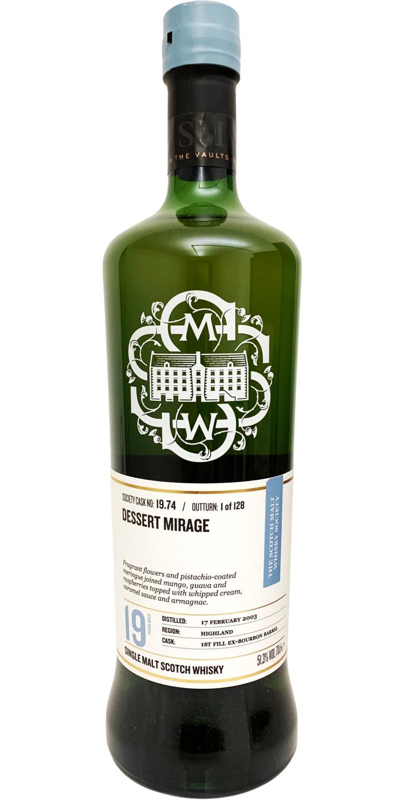 Glen Garioch 2003 SMWS 19.74 Dessert mirage