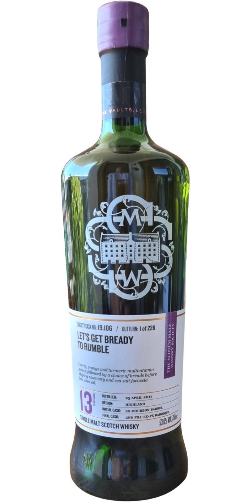 Glen Garioch 2011 SMWS 19.106 Let's get bready to rumble