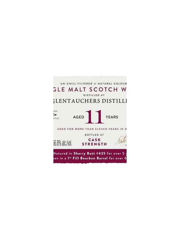 Glentauchers 2011 DR  Individual Cask Release