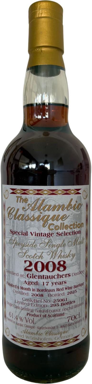 Glentauchers 2008 AC  Special Vintage Selection