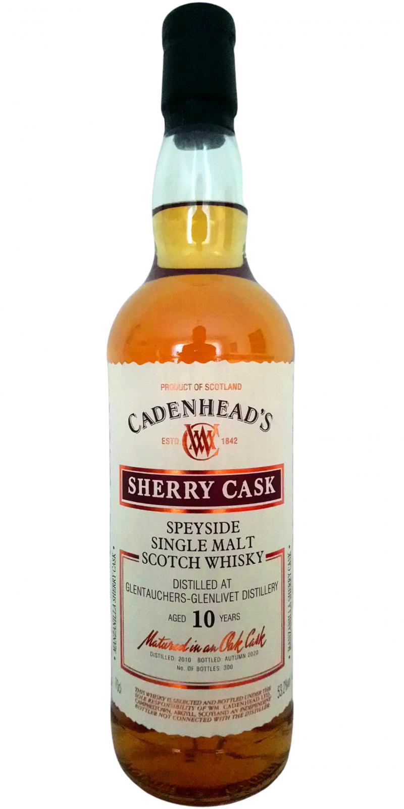 Glentauchers 2010 CA  Wood Range - Sherry Cask