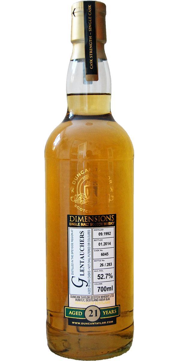 Glentauchers 1992 DT  Dimensions