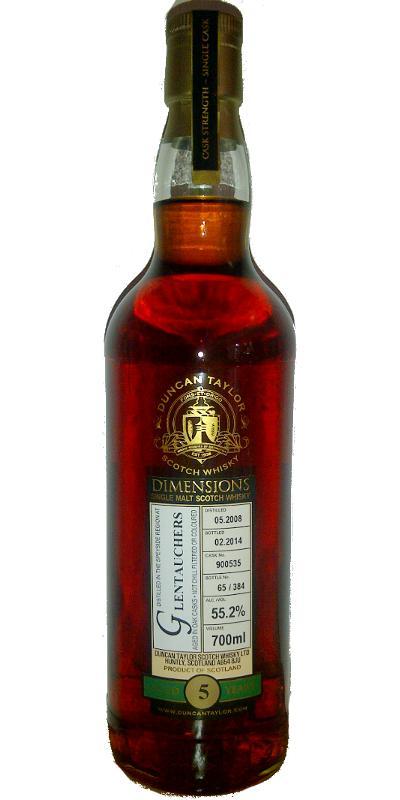 Glentauchers 2008 DT  Dimensions