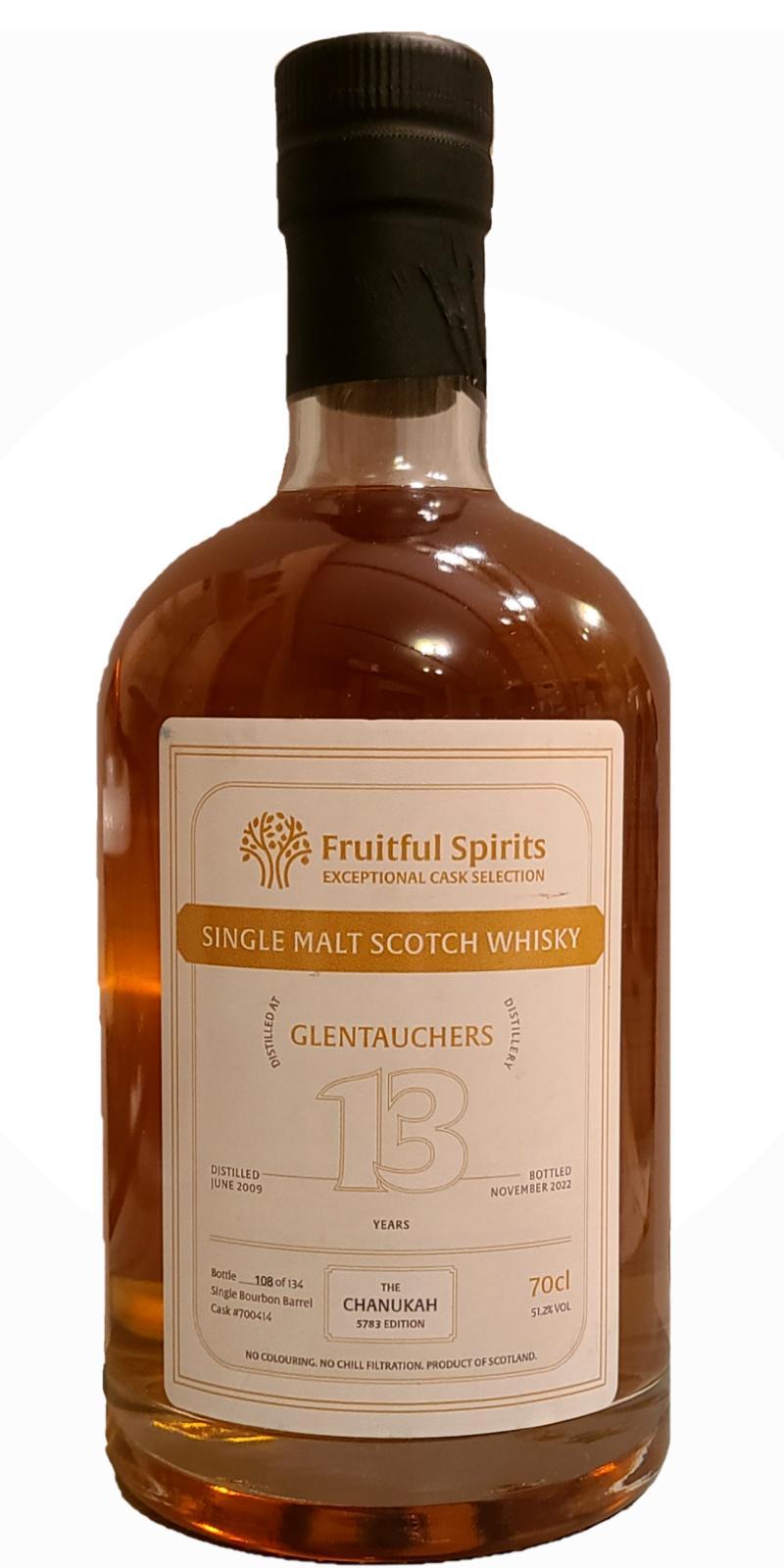 Glentauchers 2009 FrSp  Exceptional Cask Selection