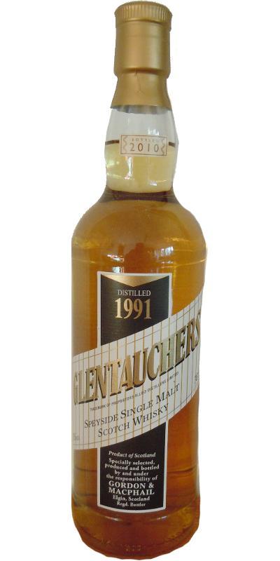 Glentauchers 1991 GM  Licensed Bottling