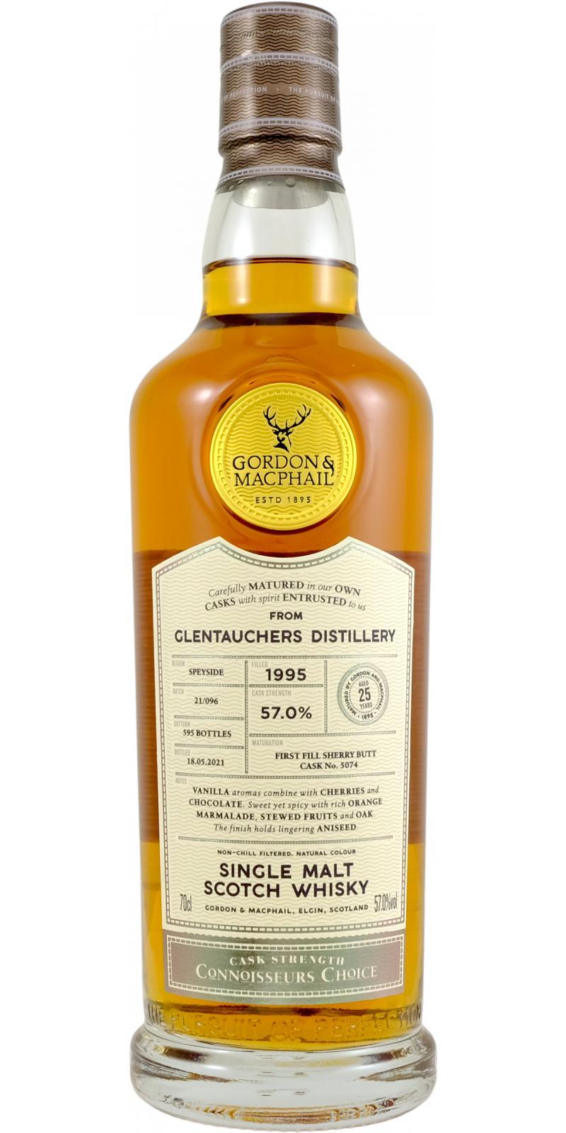 Glentauchers 1995 GM  Connoisseurs Choice - Cask Strength
