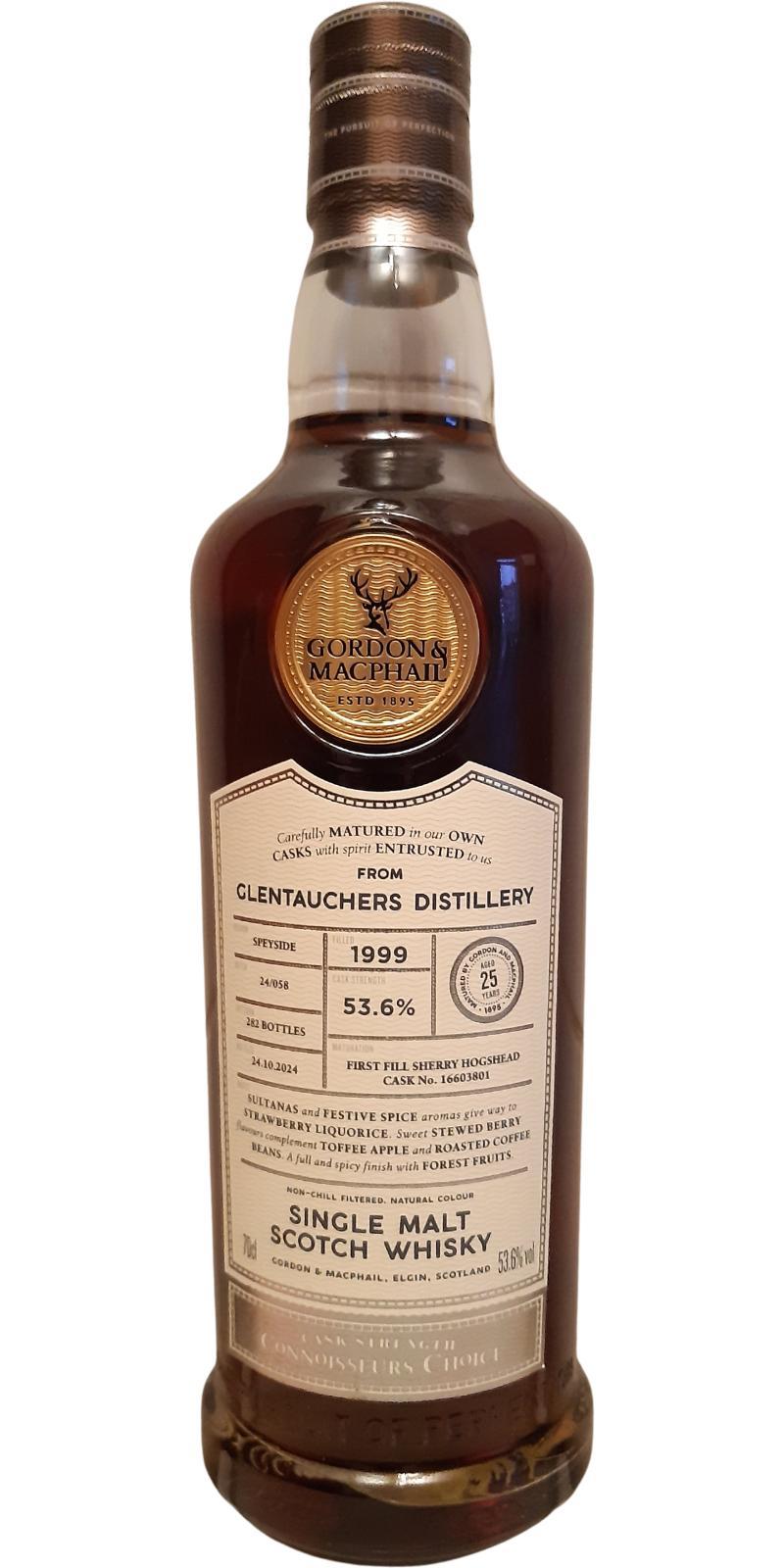 Glentauchers 1999 GM  Connoisseurs Choice - Cask Strength