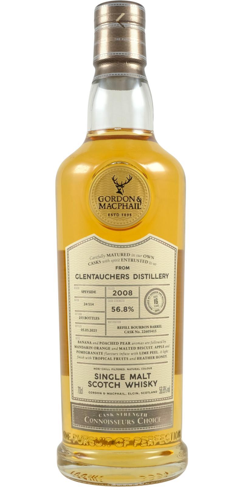 Glentauchers 2008 GM  Connoisseurs Choice - Cask Strength