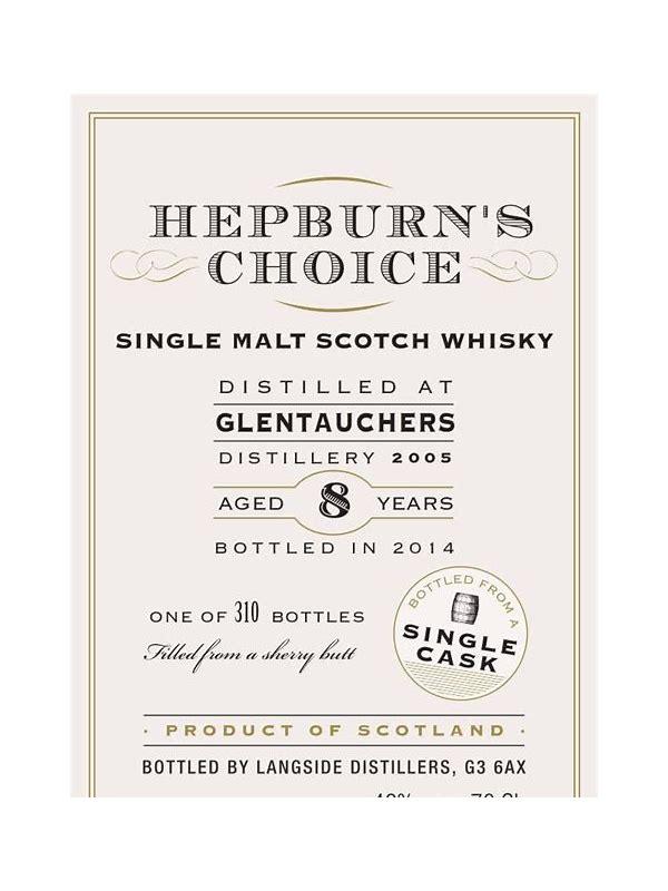 Glentauchers 2005 LsD  Hepburn's Choice