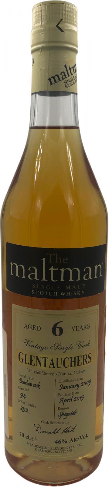 Glentauchers 2009  MBl  The Maltman - Single Cask