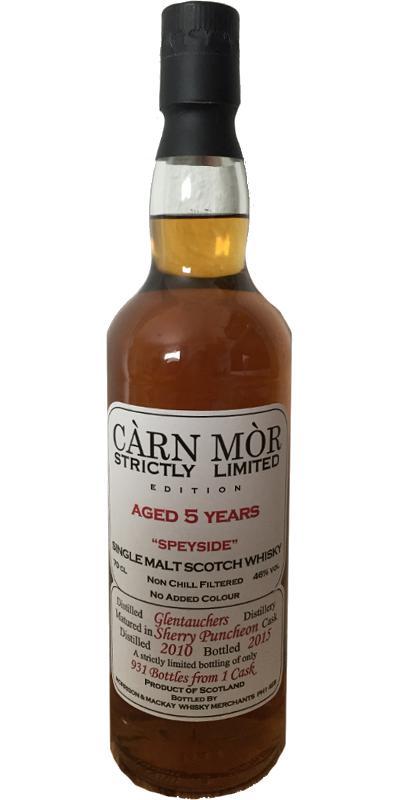 Glentauchers 2010 MMcK  Càrn Mòr - Strictly Limited Edition