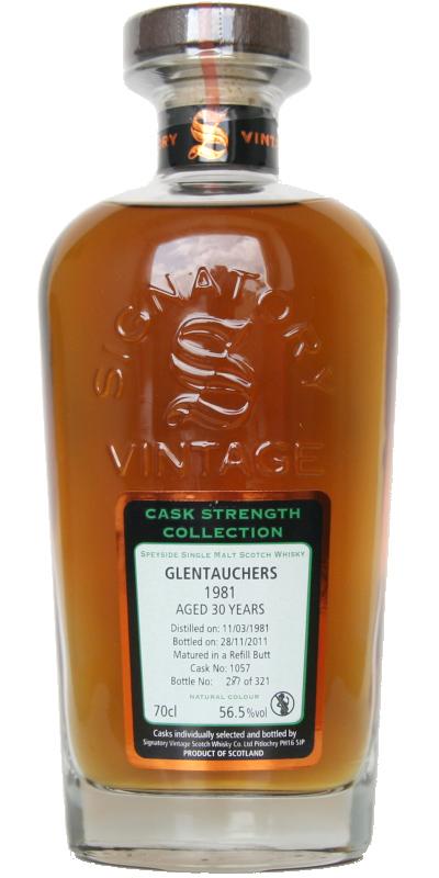 Glentauchers 1981 SV  Cask Strength Collection