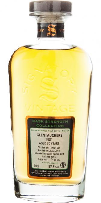 Glentauchers 1981 SV  Cask Strength Collection