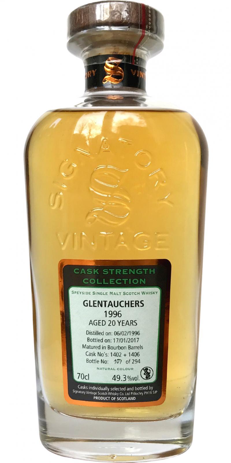 Glentauchers 1996 SV  Cask Strength Collection
