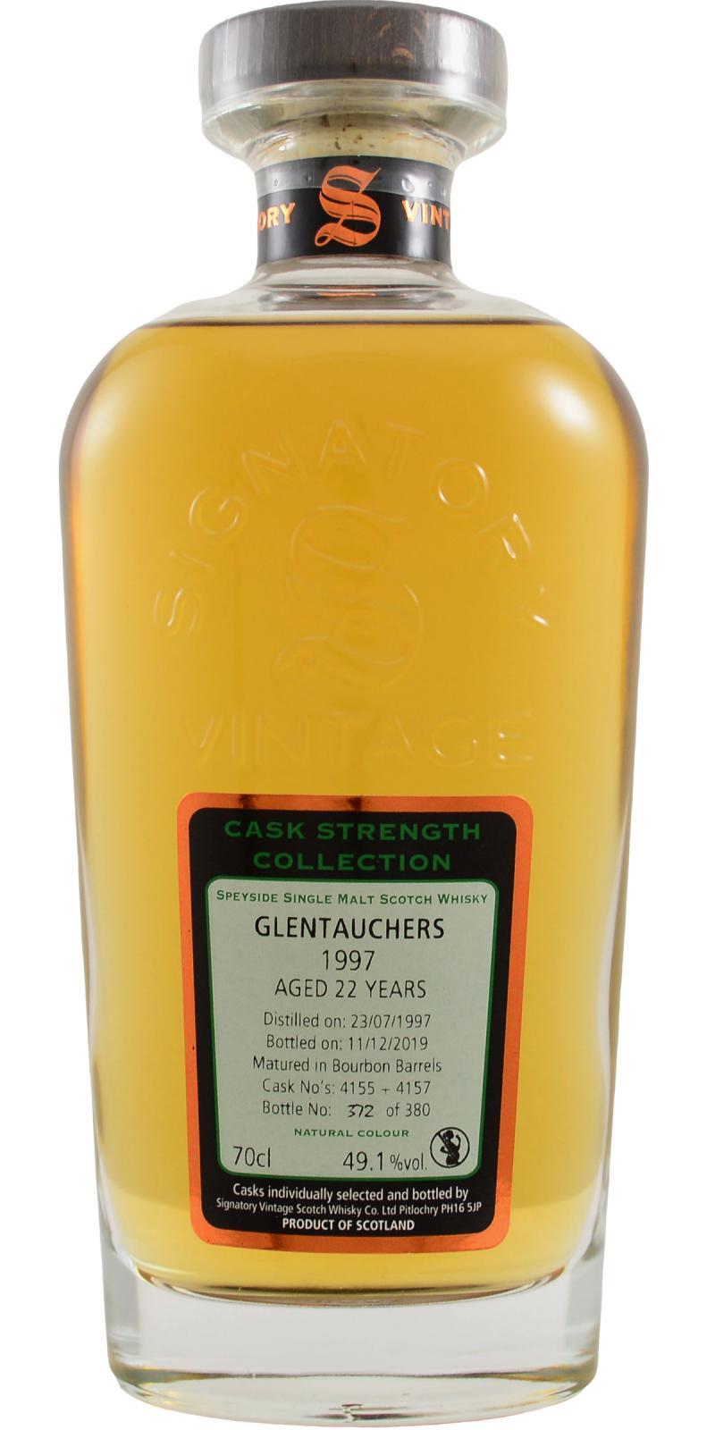 Glentauchers 1997 SV  Cask Strength Collection