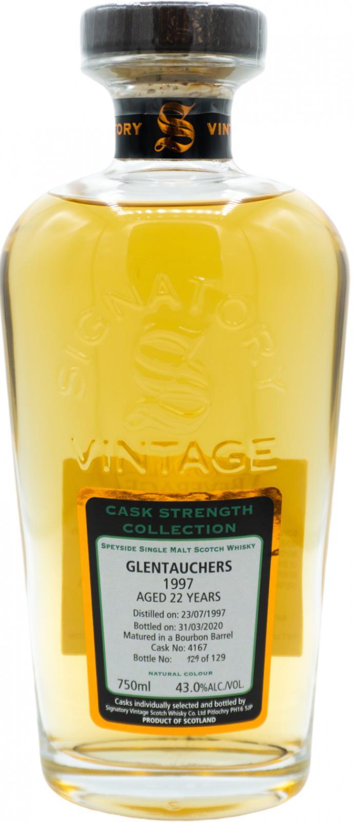 Glentauchers 1997 SV  Cask Strength Collection