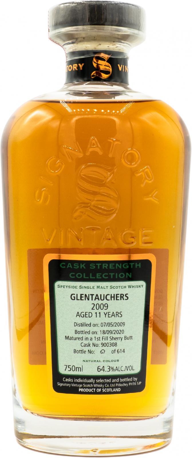 Glentauchers 2009 SV  Cask Strength Collection