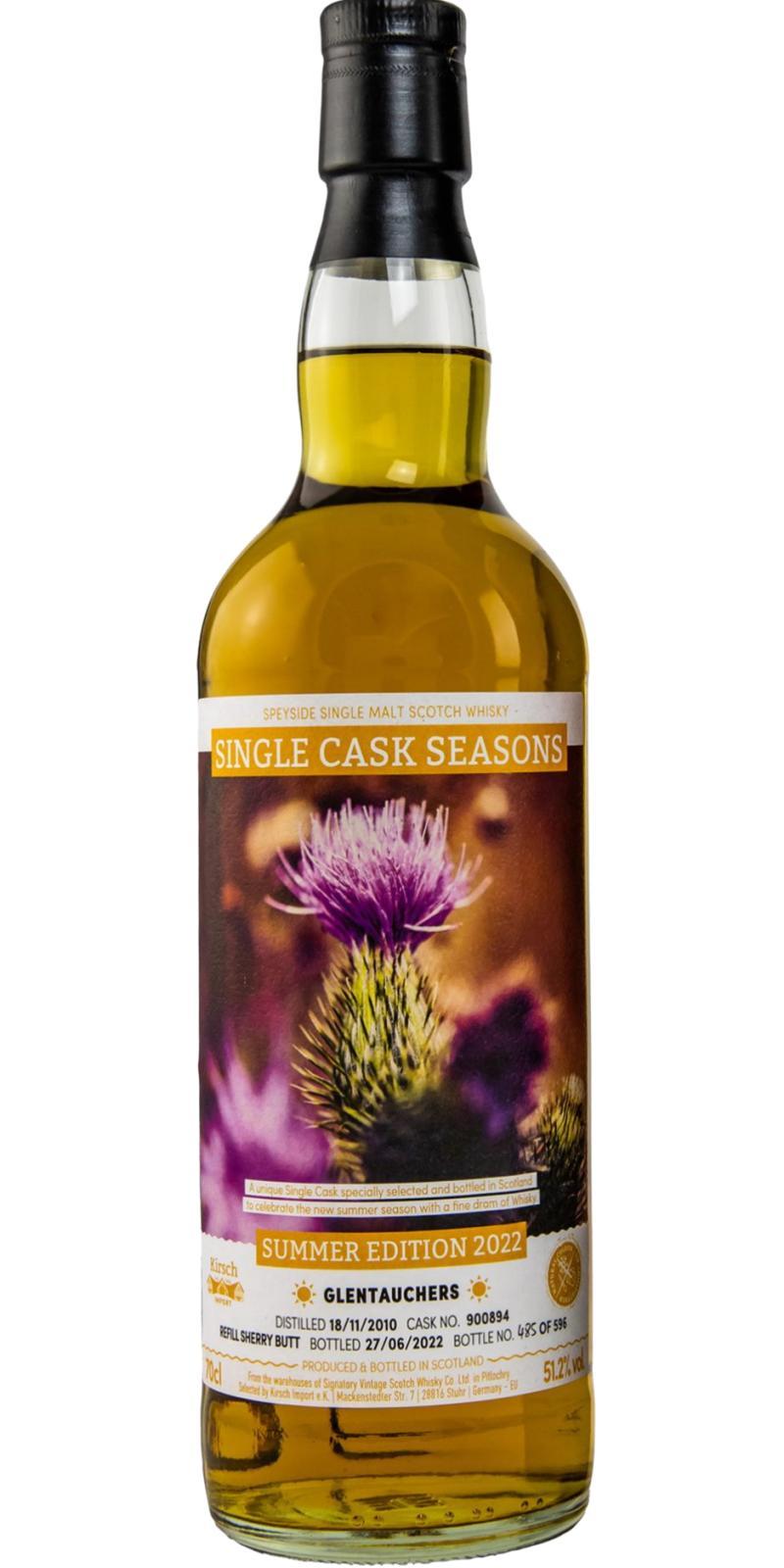 Glentauchers 2010 SV  Single Cask Seasons