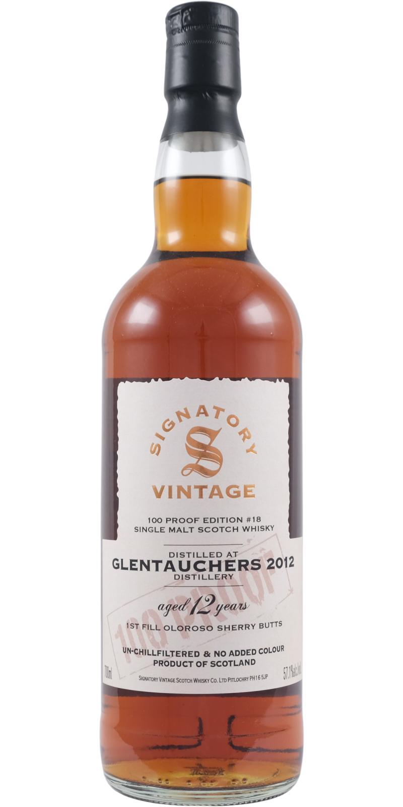 Glentauchers 2012 SV  100 Proof - Edition #18