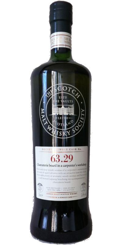 Glentauchers 1989 SMWS 63.29  Charcuterie board in a carpenter's workshop