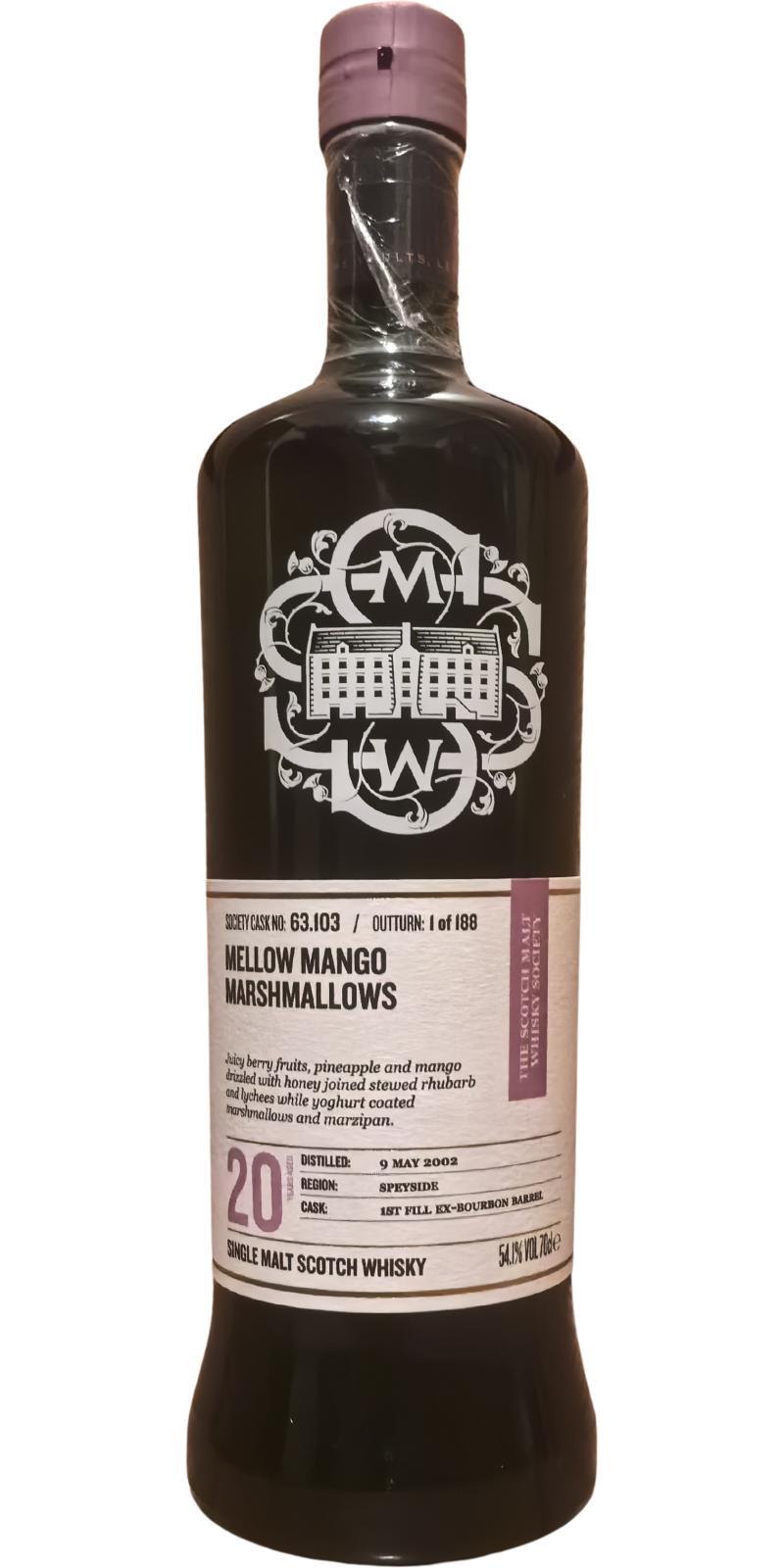 Glentauchers 2002 SMWS 63.103  Mellow Mango Marshmallows