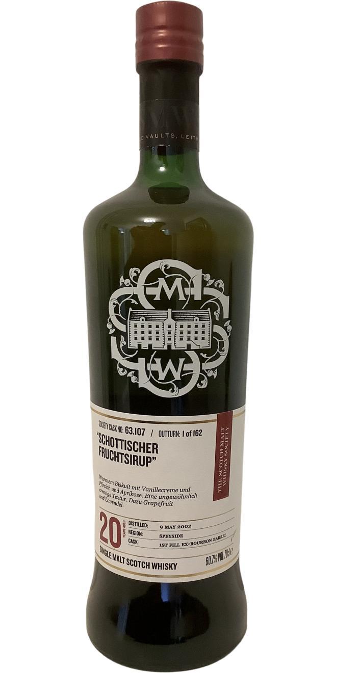 Glentauchers 2002 SMWS 63.107  "Schottischer Fruchtsirup"
