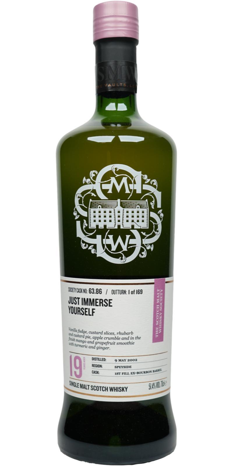 Glentauchers 2002 SMWS 63.86  Just immerse yourself