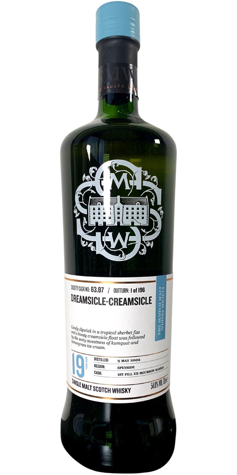 Glentauchers 2002 SMWS 63.87  Dreamsicle-creamsicle