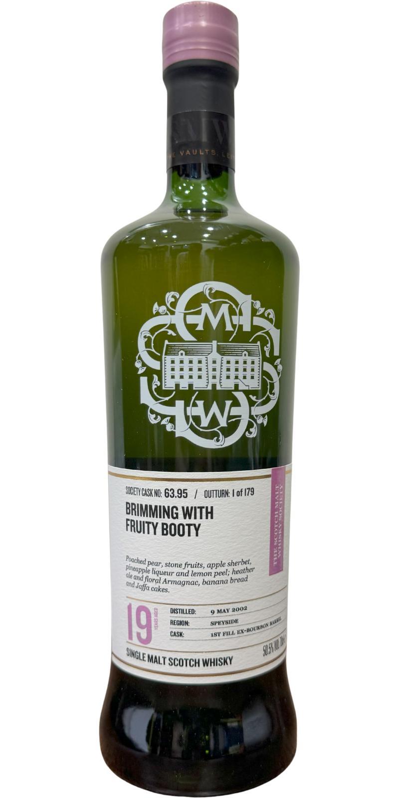 Glentauchers 2002 SMWS 63.95  Brimming with fruity booty
