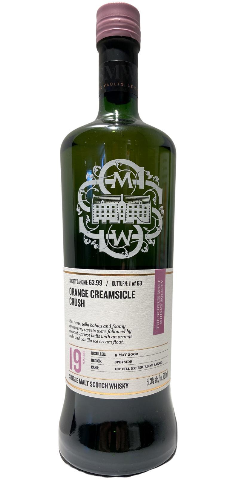 Glentauchers 2002 SMWS 63.99  Orange creamsicle crush