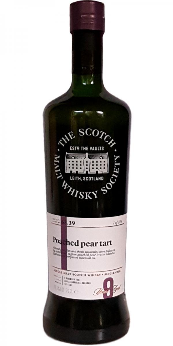 Glentauchers 2007 SMWS 63.39  Poached pear tart