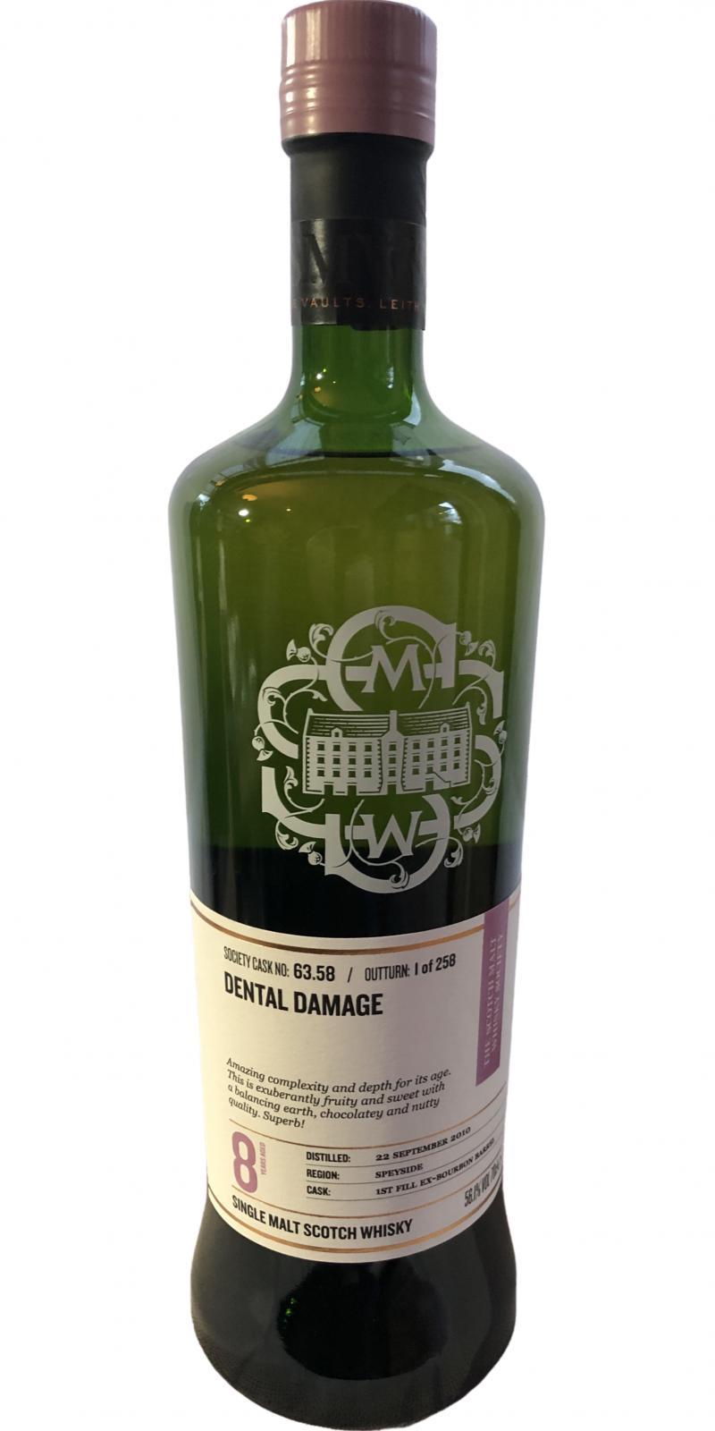 Glentauchers 2010 SMWS 63.58  Dental damage
