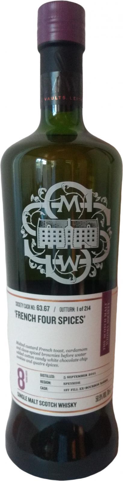 Glentauchers 2011 SMWS 63.67  'French four spices'