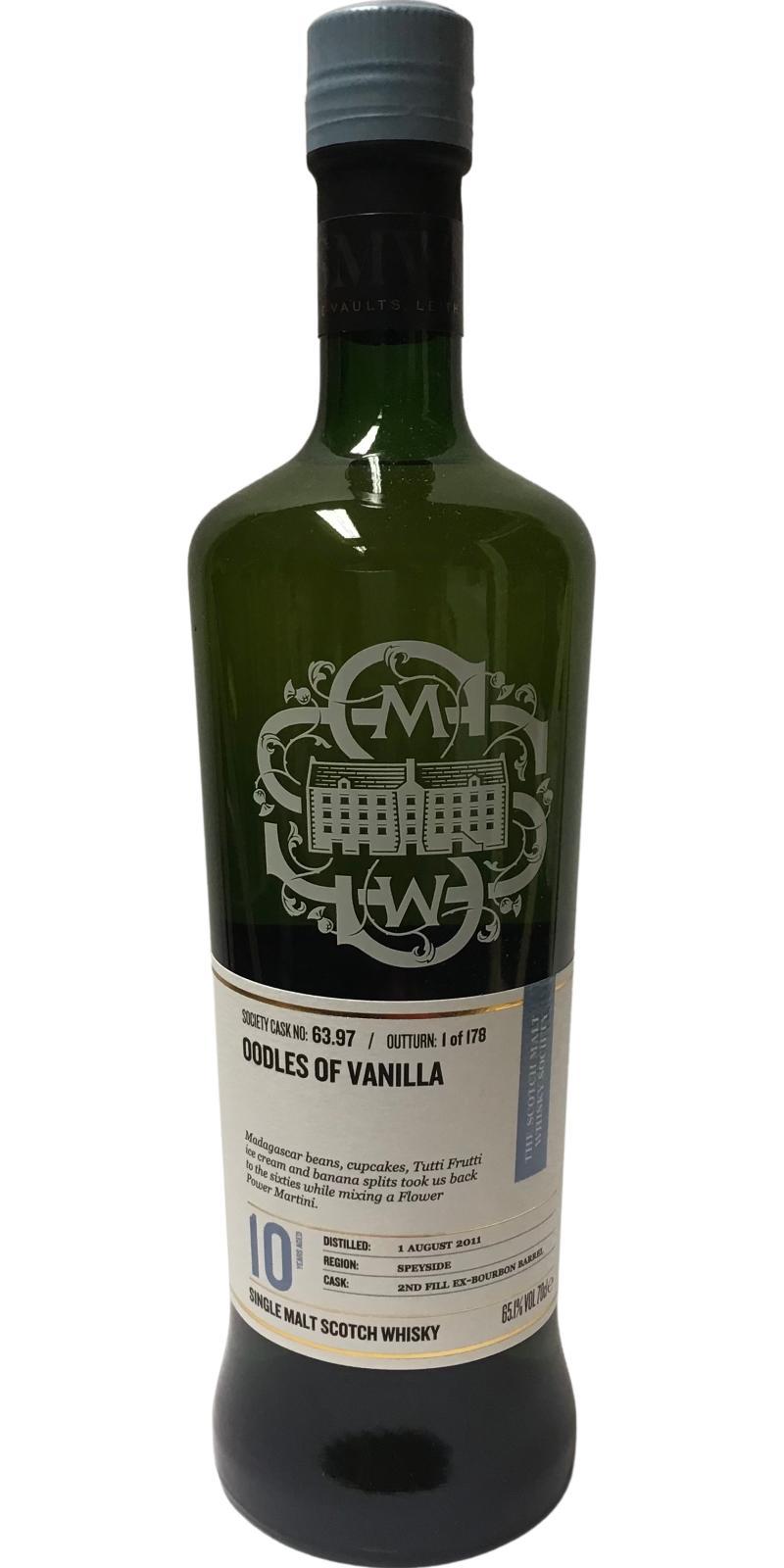 Glentauchers 2011 SMWS 63.97  Oodles of vanilla