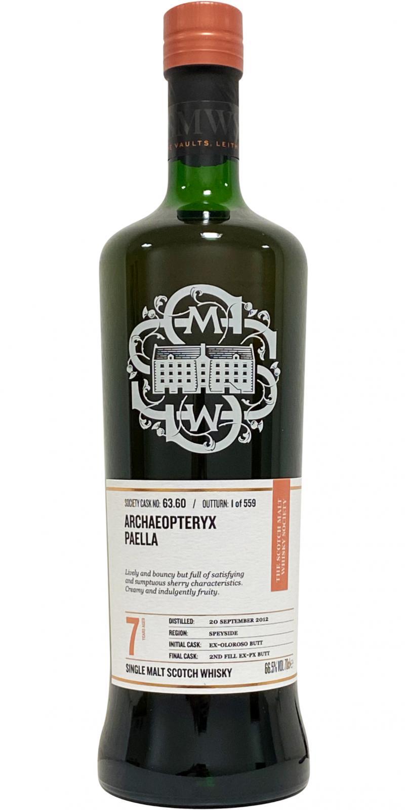 Glentauchers 2012 SMWS 63.60  Archaeopteryx paella