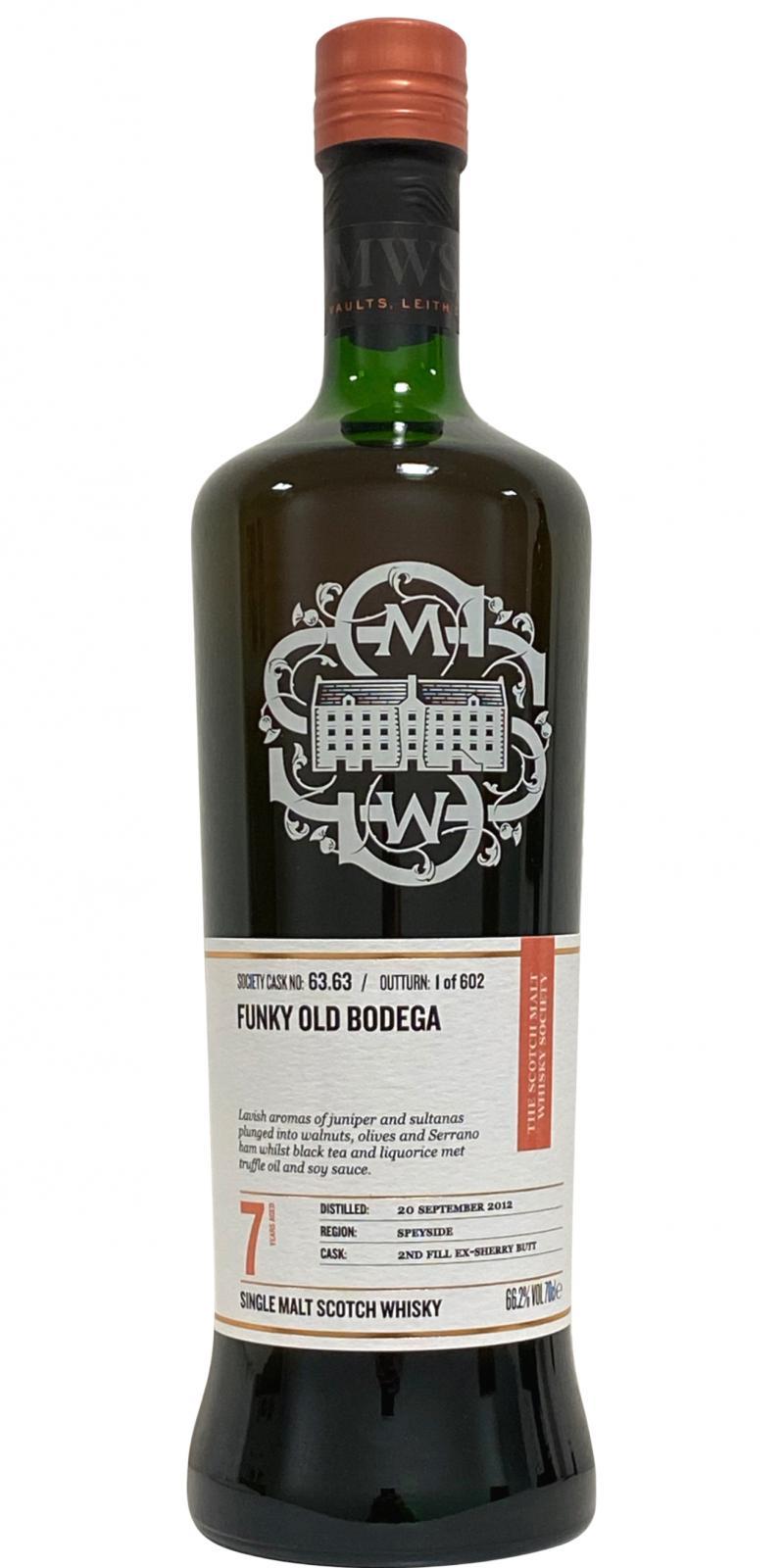 Glentauchers 2012 SMWS 63.63  Funky old bodega