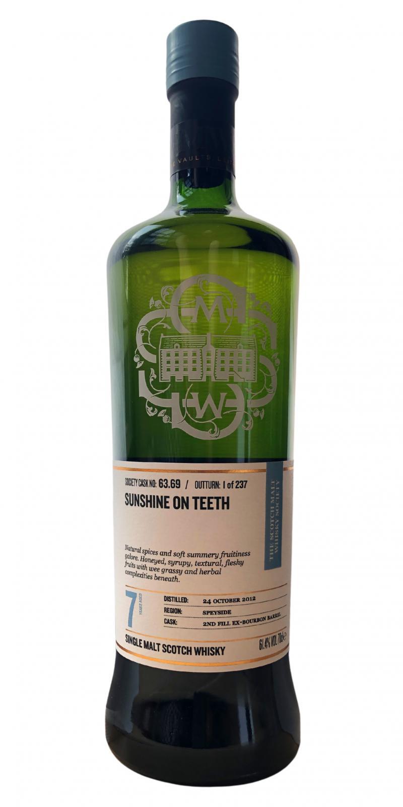 Glentauchers 2012 SMWS 63.69  Sunshine on teeth