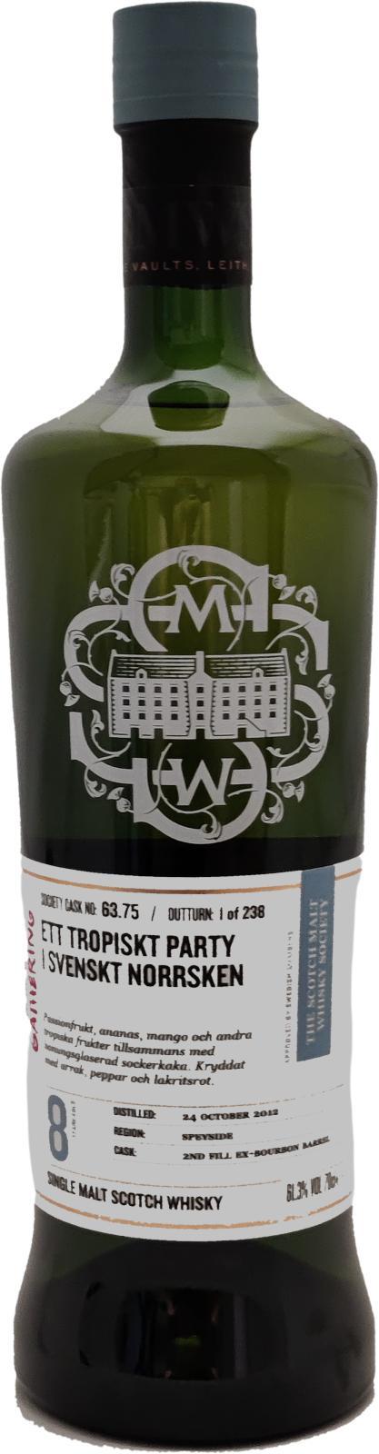 Glentauchers 2012 SMWS 63.75  Ett tropiskt party i svenskt norrsken