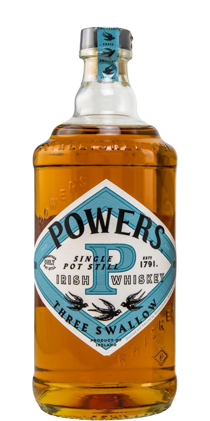 Powers Three Swallow  Irish Whiskey