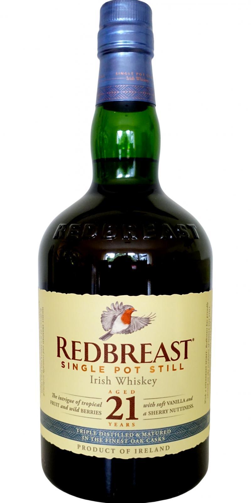 Redbreast 21-year-old  Triple Distilled And Matured