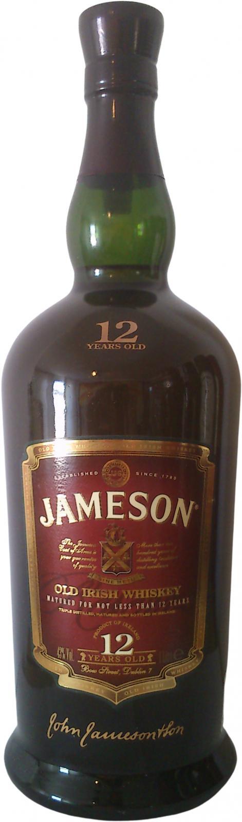 Jameson 12-year-old  Old Irish Whiskey