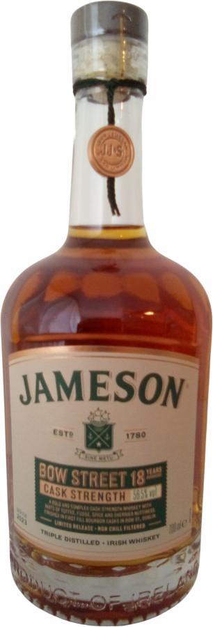 Jameson 18-year-old  Bow Street Cask Strength