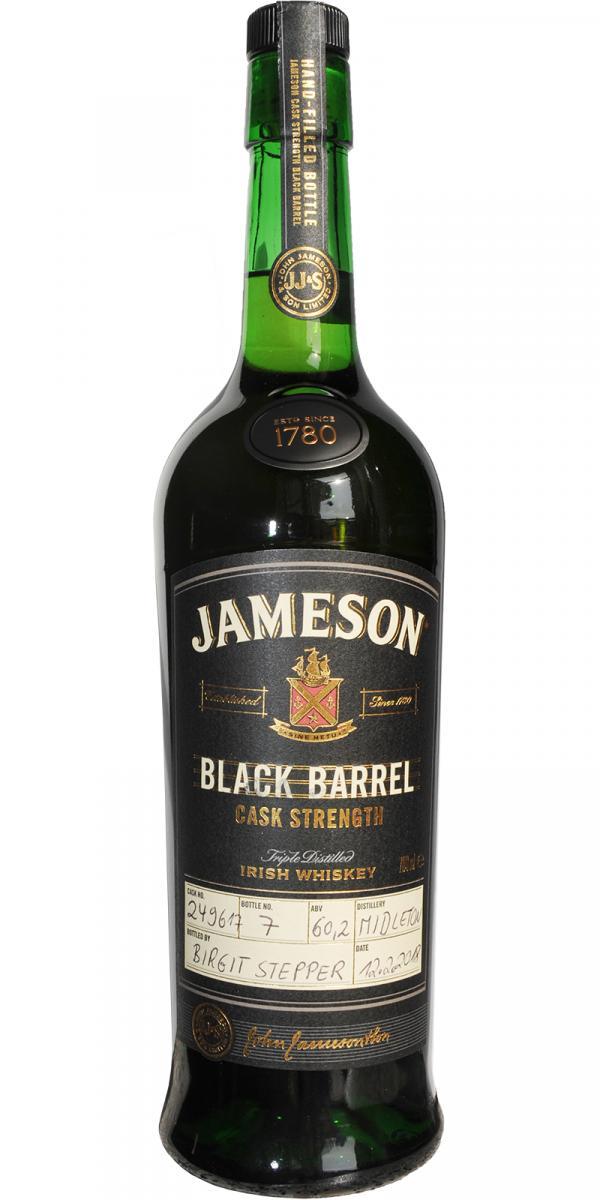 Jameson Black Barrel - Cask Strength  Hand Bottled at the Distillery
