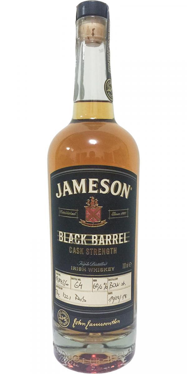 Jameson Black Barrel - Cask Strength  Hand Bottled at the Distillery