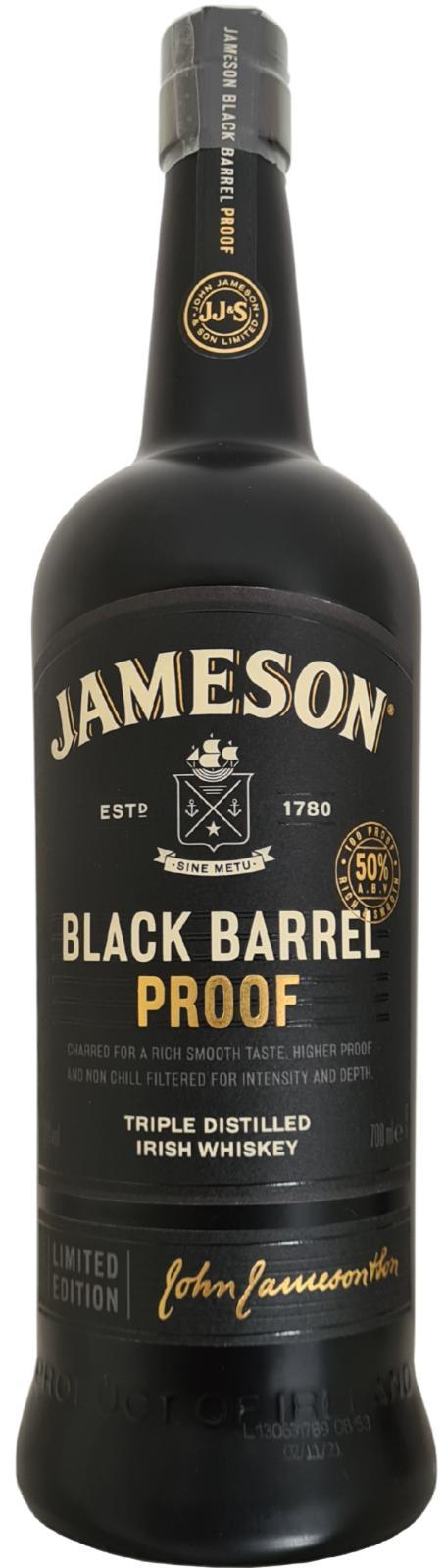 Jameson Black Barrel Proof  Limited Edition