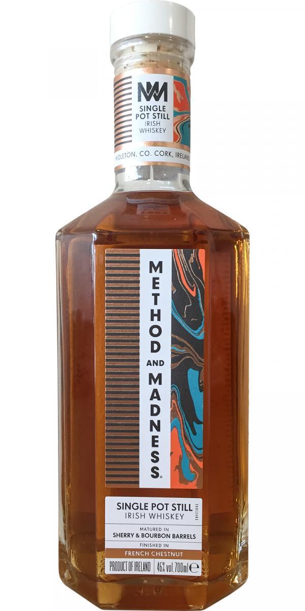 Method and Madness Single Pot Still Irish Whiskey  Finished in French Chestnut
