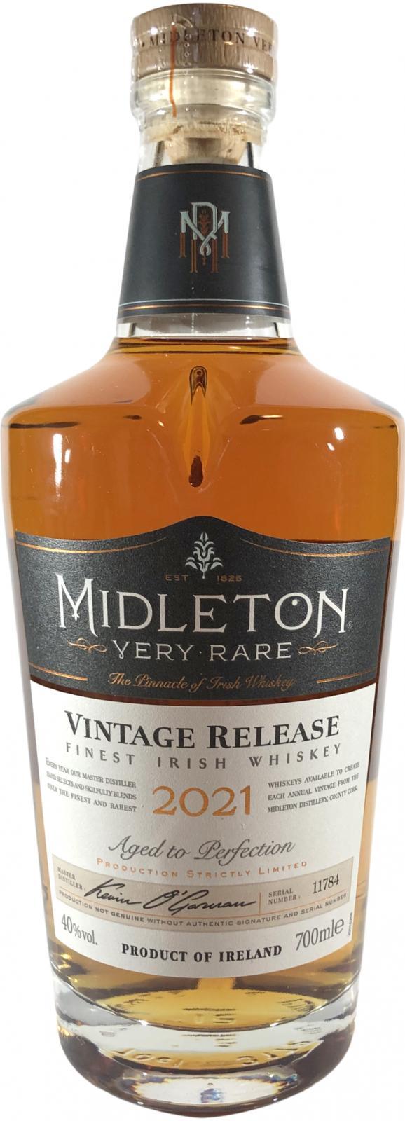 Midleton Very Rare  Vintage Release 2021