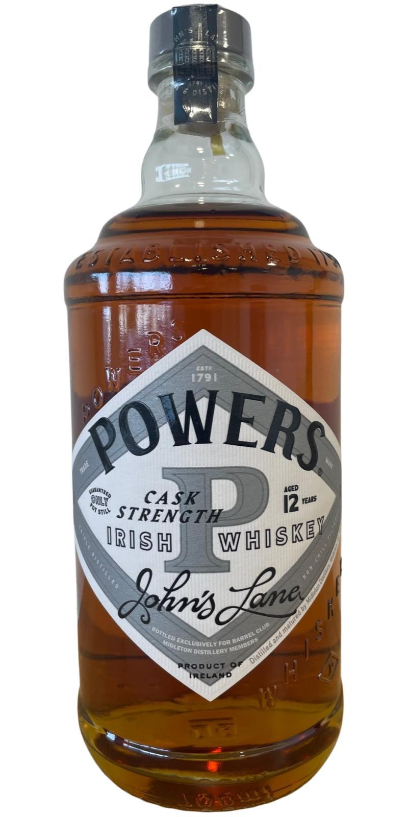 Powers 12-year-old  John's Lane Cask Strength